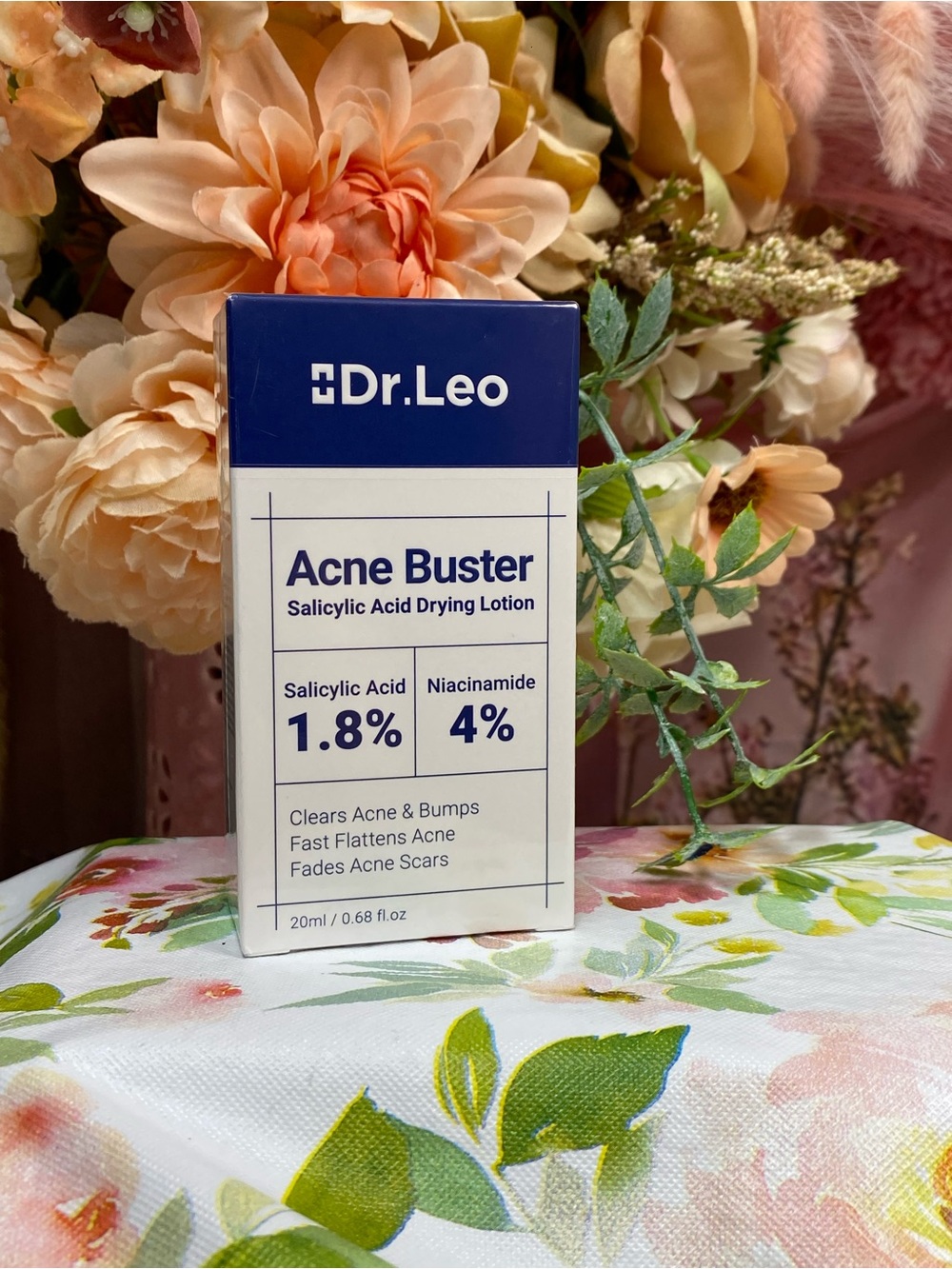 Acne Buster Salicylic Acid Drying Lotion in White & Blue